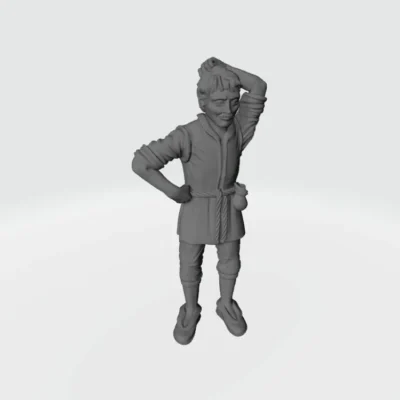 Man scratching head EM