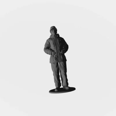 Swedish Air Force Fireman 1990's - Standing other pose