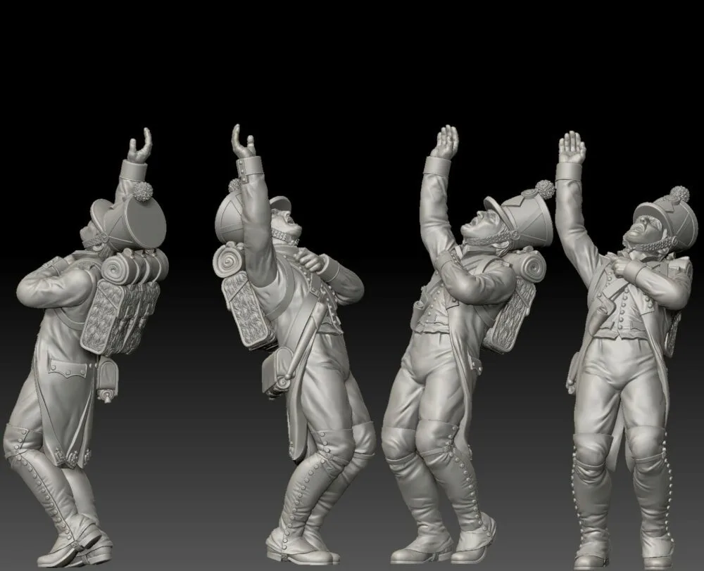 French Fusilier 1809/12 campaigns, full dress uniform shot standing