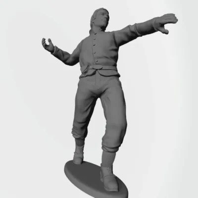 Man throwing snowball