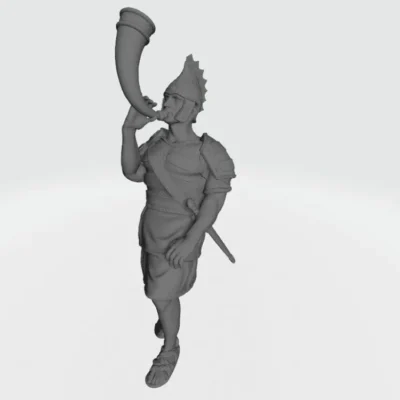 Man blowing in horn GW