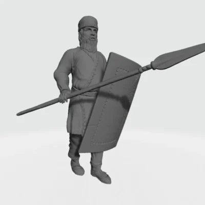 Chubby guard with spear and shield GW