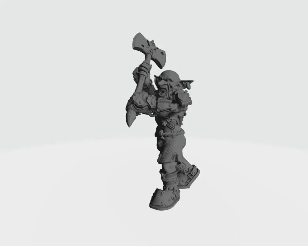 Goblin with two hand axe RF