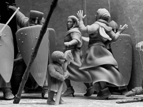 Running villagers set 4 figures, CA photo review