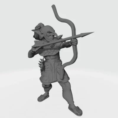 Highlands Tribe Goblin stabbing with bow RF