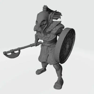 Highlands Tribe Goblin with axe RF