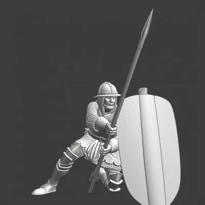 Medieval soldier with horse pike  - NCM