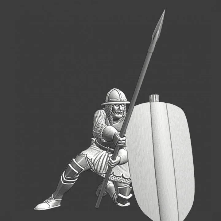 Medieval soldier with horse pike - NCM