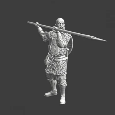Medieval pagan spearman - Baltic - NCM