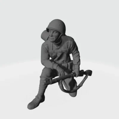 Russian soldier ww2 Crouch AS