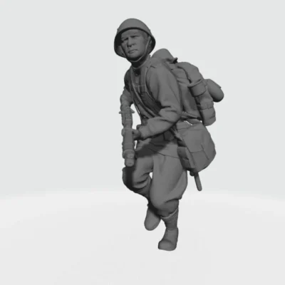 Russian soldier ww2 Running v2 AS