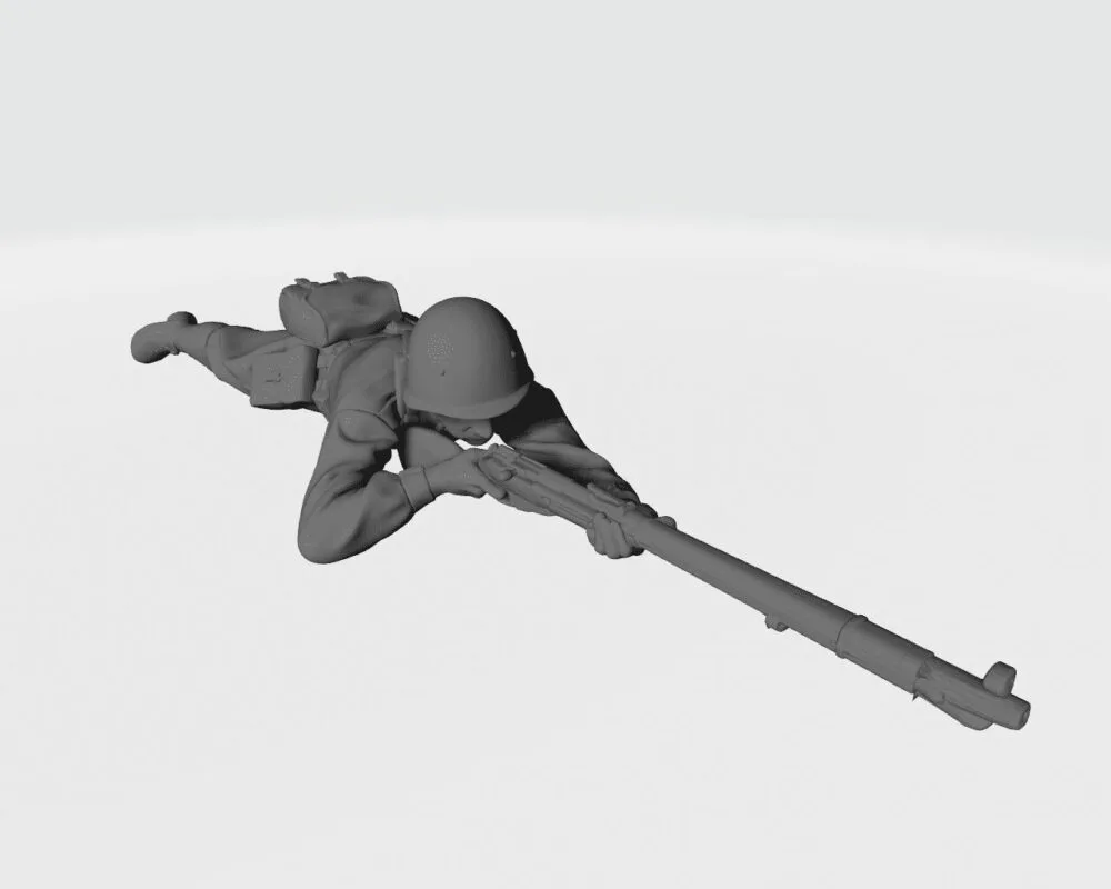 Russian soldier ww2 Shoot Lying v2 AS