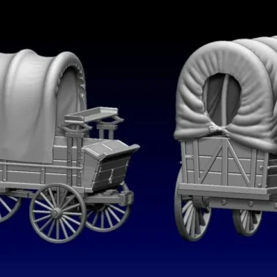 US Army Supply Wagon long with top