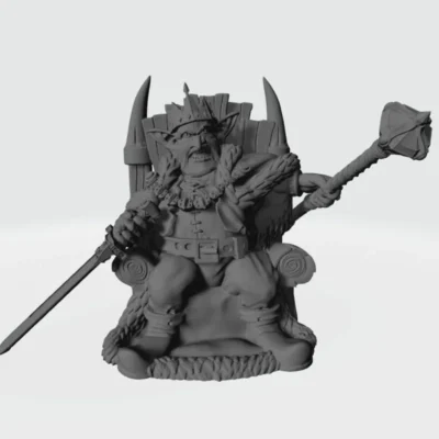 Goblin king on throne RF