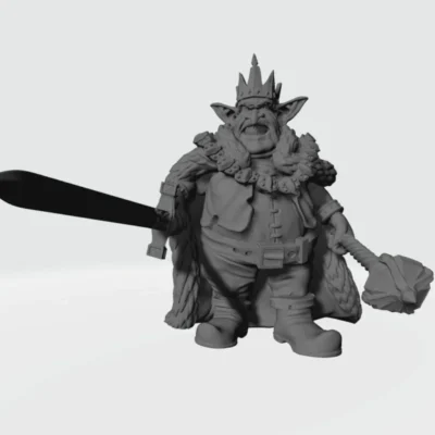 Goblin king pointing with sword RF