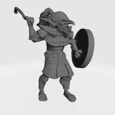 Highlands Tribe Goblin attacking with sword RF