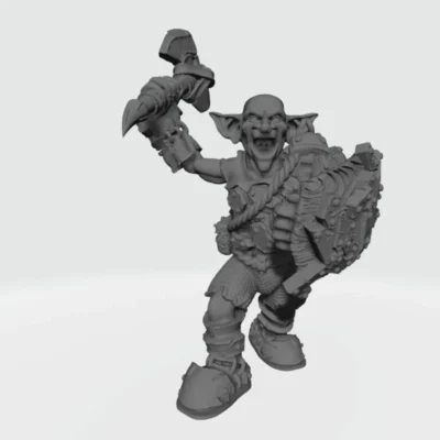 Goblin with axe and shield RF