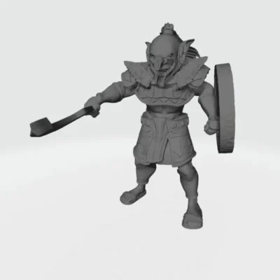 Highlands Tribe Goblin stabbing with sword RF