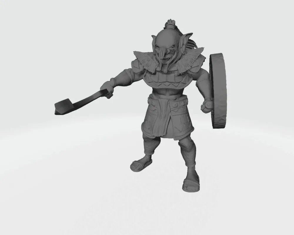 Highlands Tribe Goblin stabbing with sword RF