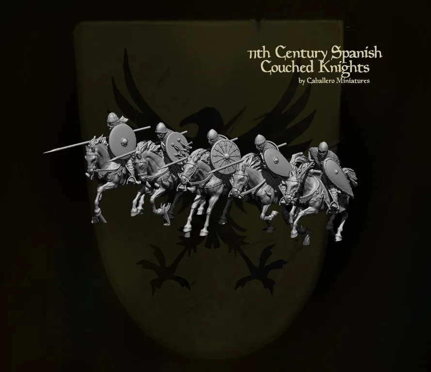 11th Century Spanish Couched Knights set of 5