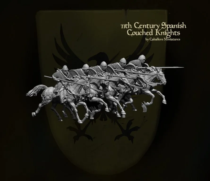 11th Century Spanish Couched Knights set of 5 - Image 2