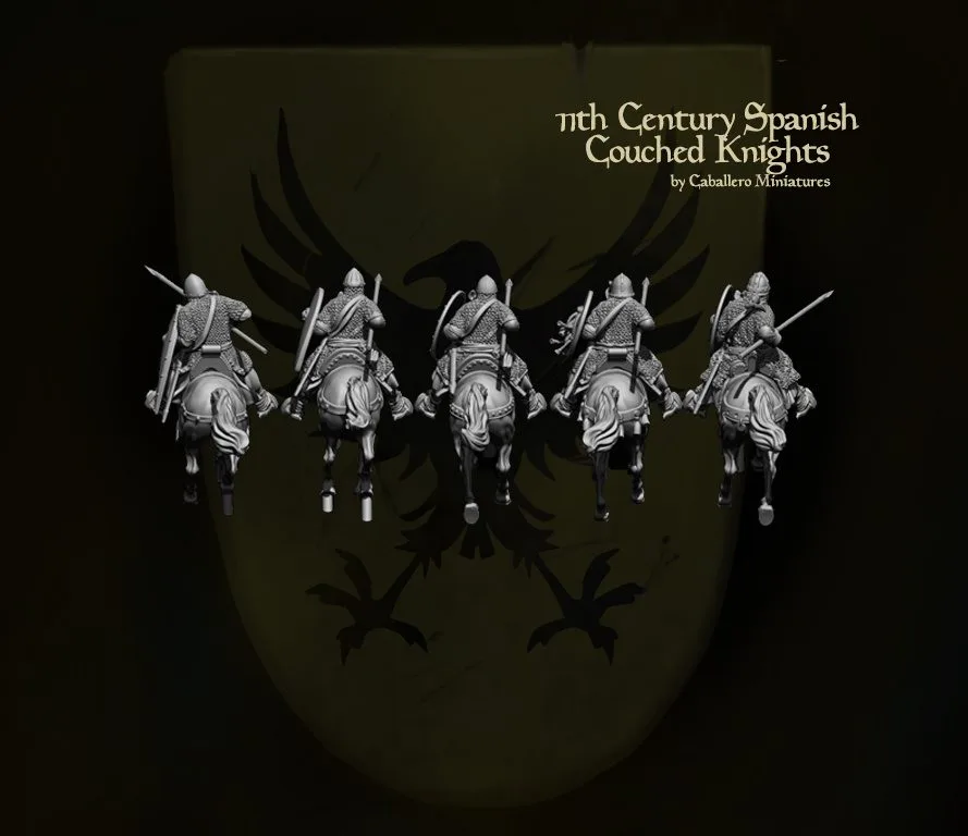 11th Century Spanish Couched Knights set of 5 - Image 3