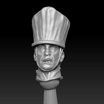 Separate Head Preussian Oilcloth covered Shako v1