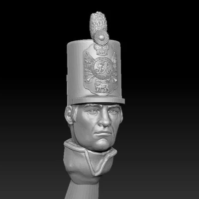 Separate Head British Stovepipe Shako v2