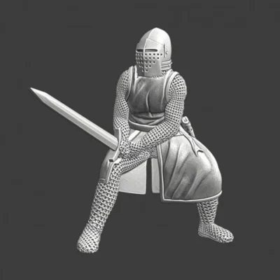 Medieval crusader knight in combat - NCM