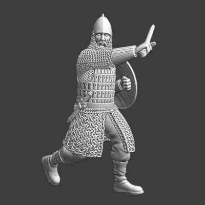 Medieval Russian knight running - NCM