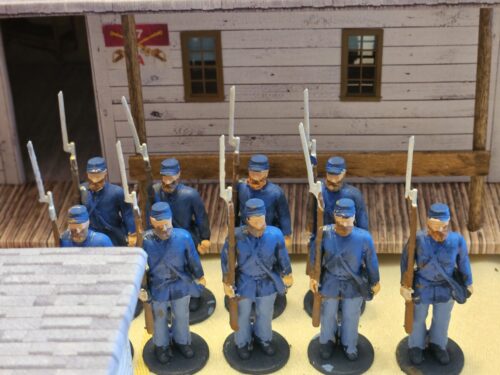 Soldier standing still, beard photo review