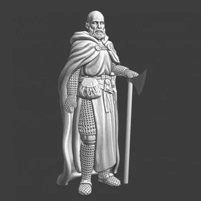 Medieval brother knight with great axe - NCM