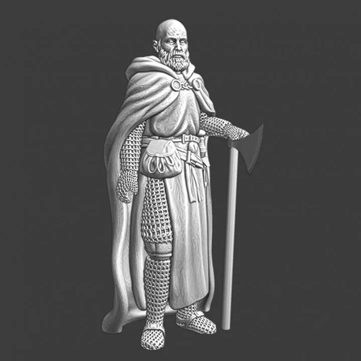 Medieval brother knight with great axe - NCM