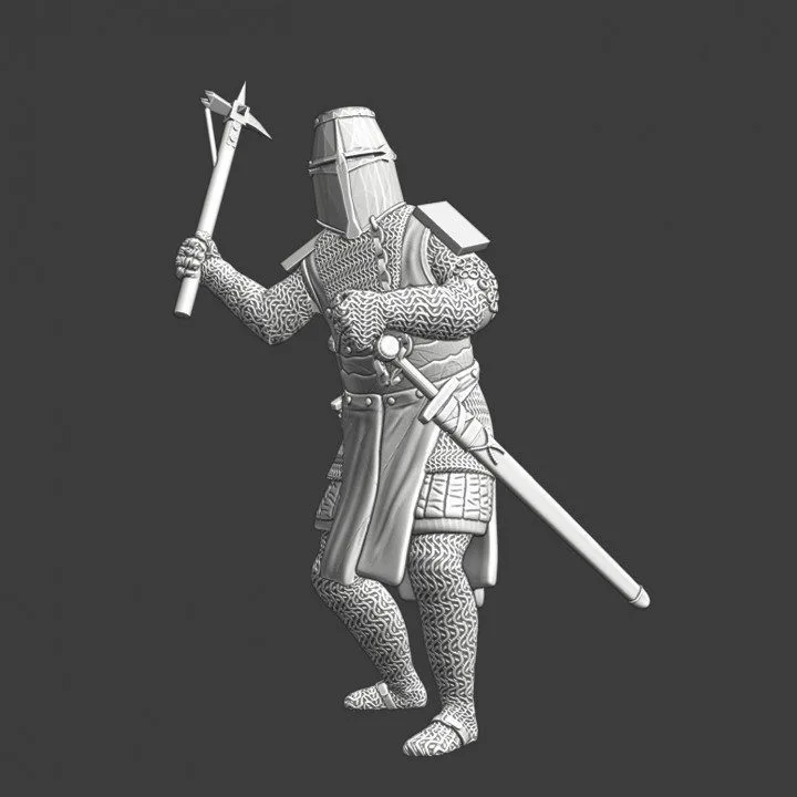 Medieval knight with warhammer - NCM