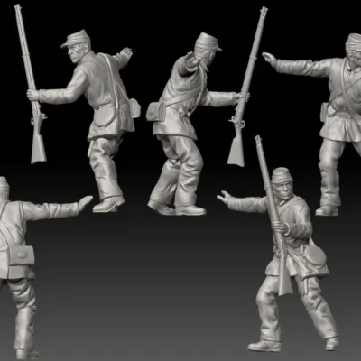 Soldier crouching down