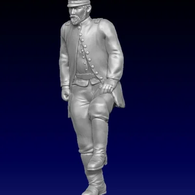 union officer standing on mortar beard