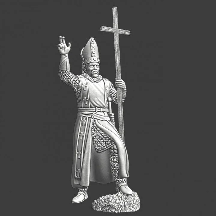 Medieval Bishop Absalon preaching - NCM