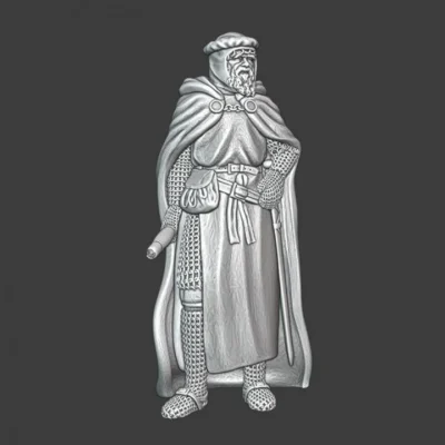 Medieval brother knight with scroll - NCM