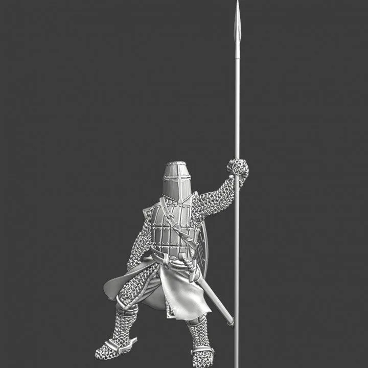 Medieval knight with lance/banner - NCM