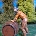 Medieval civilian rolling big barrel - NCM photo review