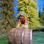 Medieval civilian rolling big barrel - NCM photo review