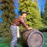 Medieval civilian rolling big barrel - NCM photo review
