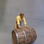 Medieval civilian rolling big barrel - NCM photo review