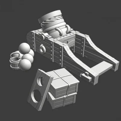 Medieval mortar - and equipment - NCM