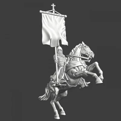 Mounted russian knight with banner - NCM