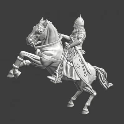 Mounted medieval russian noble knight - NCM