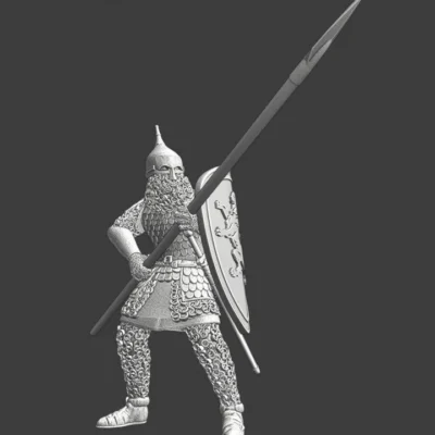 Medieval Russian infantry with horse pike - NCM