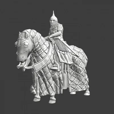 Medieval heavy russian knight mounted - NCM