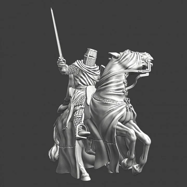 Mounted Teutonic Knight fighting from horseback - NCM