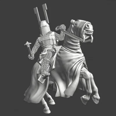 Medieval Teutonic Order Knight Mounted - NCM